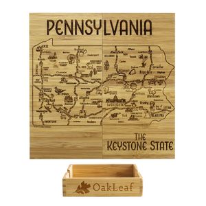 Pennsylvania Puzzle Coaster Set