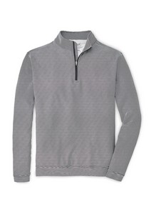 Peter Millar Men's Perth Sugar Stripe Performance Quarter Zip