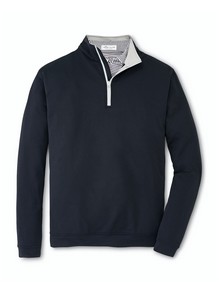 Peter MillarÂ® Men's Perth Stretch Loop Terry Quarter Zip Sweater