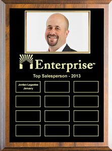 Photo Perpetual Award Plaque 12 Plates