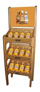 Pine Wood Beverage Display
