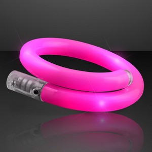 Pink Flash LED Wrap Around Tube Bracelet - BLANK