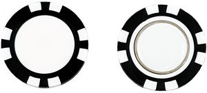 Plastic Poker Chip (Removable Ball Marker)