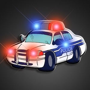 Police Car Flashing Pin - BLANK