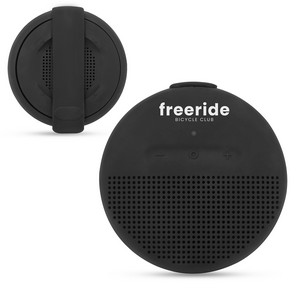 Portable Round Wireless Speaker with Strap Design