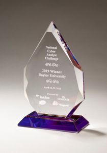 Prism Flame Crystal Award - Small