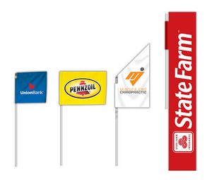Pro Flagâ„¢ Corner Vertical Flag (18"x10')