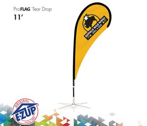 ProFlagâ„¢ 11' Tear Drop Flag w/Folding Base