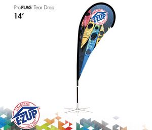 ProFlagâ„¢ 14' Tear Drop Flag w/Ground Stake