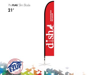 ProFlagâ„¢ 21' Slim Blade Flag with Ground Stake