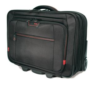 Professional Rolling Laptop Case - 17.3" - Black