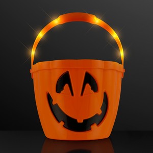 Pumpkin Light Handle Halloween Buckets - PRINTED