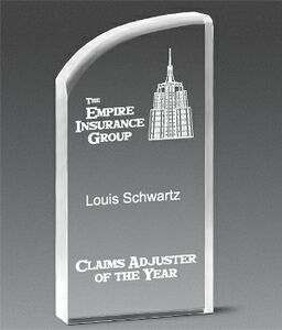 Radius Acrylic Award - Small