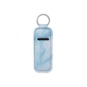 Rectangle Shape Lip Balm Holder Keychain