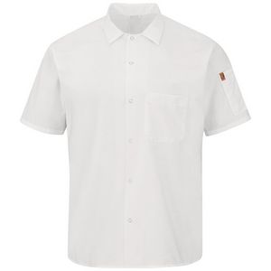 Red Kap Culinary - Men's Short Sleeve Cook Shirt with OilBlok + MIMIXâ„¢