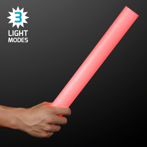 Red LED Foam Glow Sticks 16" Cheer Sticks - PRINTED