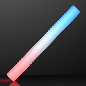 Red White & Blue LED Foam Batons 16" Cheer Sticks - PRINTED