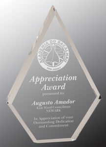 Regis Diamond Acrylic Award