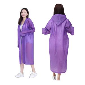 Reusable PEVA Raincoat with Hood