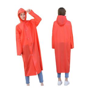 Reusable PEVA Raincoat with Hood