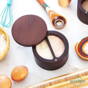 Rock & Branch® Acacia Duet Salt Box