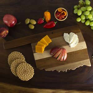 Rock & BranchÂ® Shiplap Series Oklahoma State Shaped Wood Serving & Cutting Board