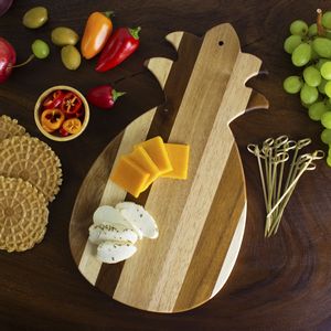 Rock & BranchÂ® Shiplap Series Pineapple Shaped Wood Serving & Cutting Board