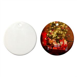 Round Ceramic Christmas Ornament