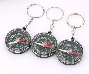 Round Compass Keychain