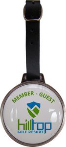 Round Metal Domed Bag Tag