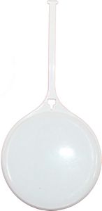 Round Plastic Bag Tag with Self Strap