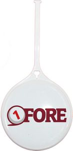 Round Plastic Bag Tag with Self Strap
