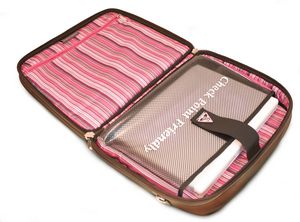 ScanFast Element Checkpoint Friendly Briefcase - Pink Suede