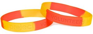 Segment Debossed Silicone Wristband