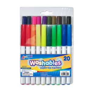 Set of 20 Washable Super Tip Markers