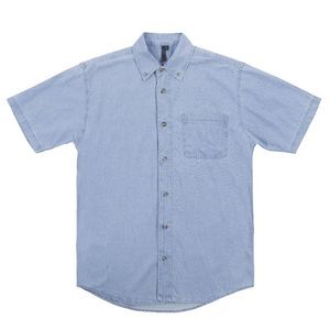 Sierra PacificÂ® Men's Short Sleeve Cotton Denim Shirt