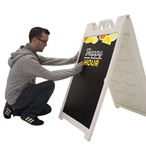 Signicade Deluxe Imprinted Chalkboard Kit (Single-Sided)