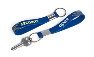 Silicone Key Rings - Deboss with Color Fill