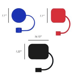 Silicone Straw Topper Cover