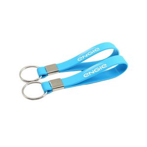 Silicone Wristband with Keyring