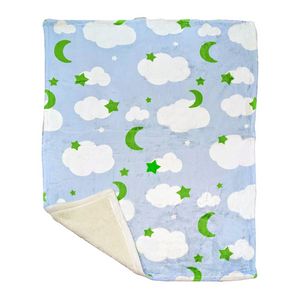SilkTouch Front/Sherpa Back Hemmed (30"x40") Blanket Dye Sublimated - Domestically Decorated