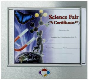 Silver Dibond Metal Certificate Holder