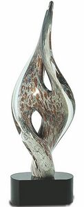 Silver Infinity Art Glass 15"