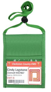 Single Pocket Wallet with Lanyard