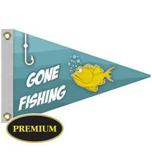 Single Reverse Knitted Polyester Pennant Boat Flag (12"x18")