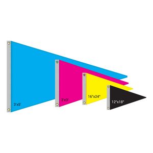 Single Reverse Knitted Polyester Pennant Boat Flag (16"x24")