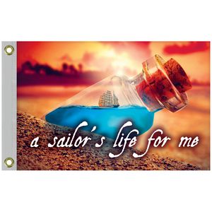 Single Reverse Knitted Polyester Rectangle Boat Flag (16"x24")