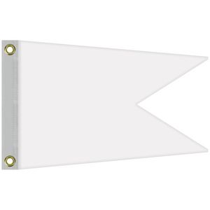 Single Reverse Knitted Polyester Swallowtail Boat Flag (12"x18")