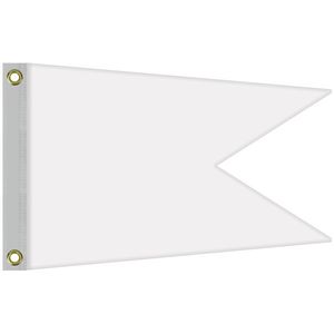 Single Reverse Knitted Polyester Swallowtail Boat Flag (16"x24")