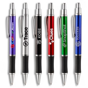 Sleeker Click Pen - Silver Accents
